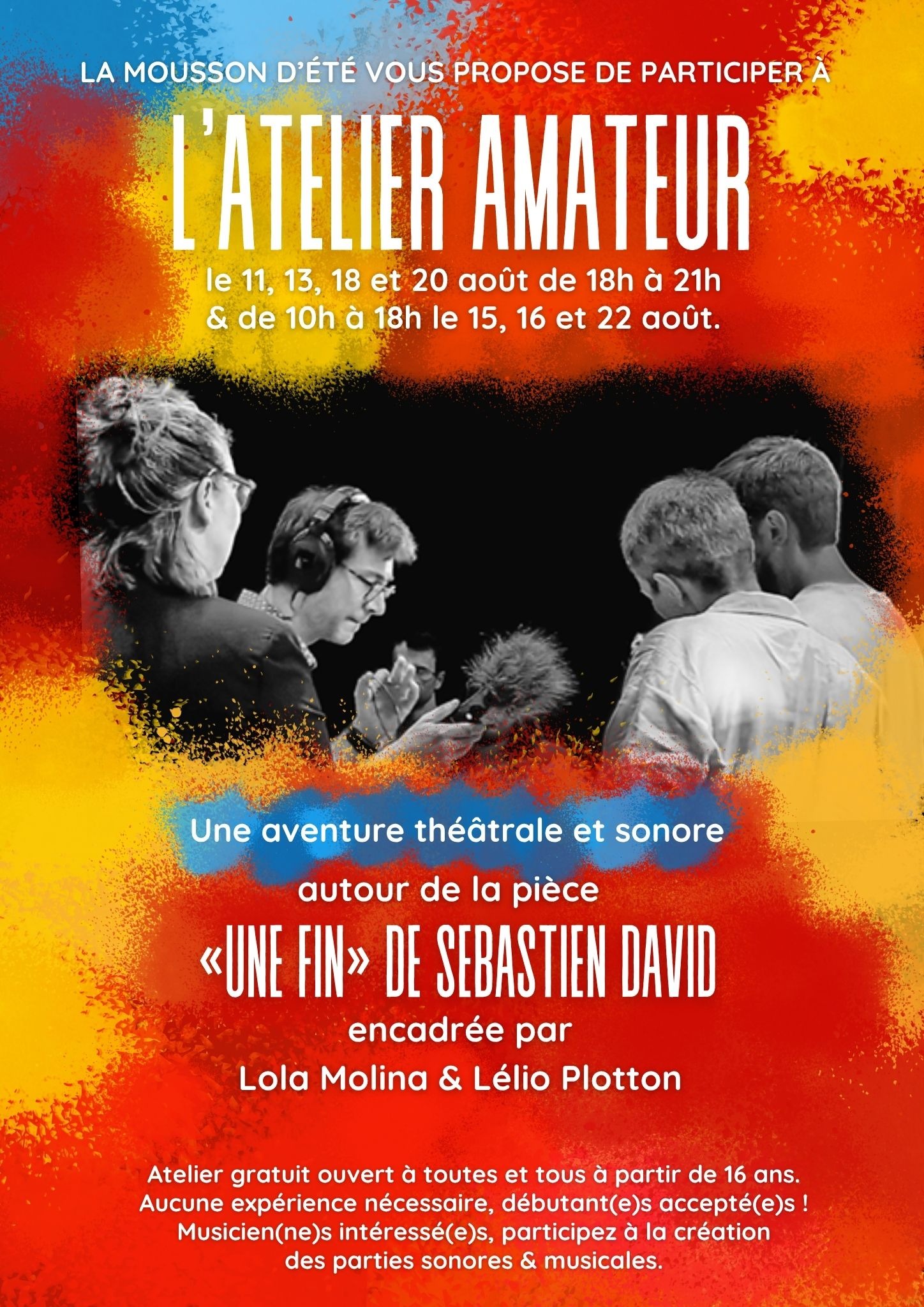 Atelier théâtre de la Mousson d'été 2026