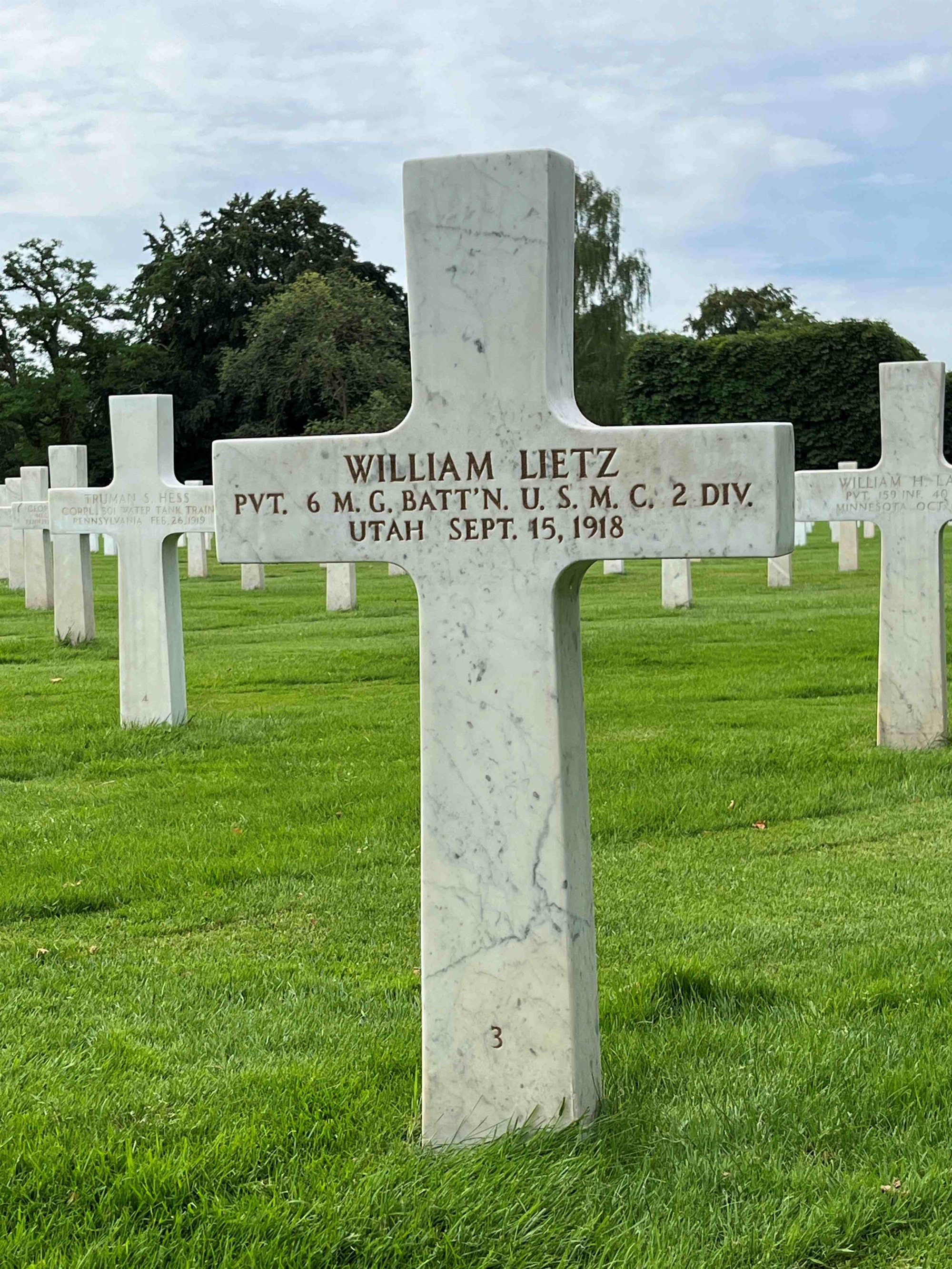 Stèle de William Lietz