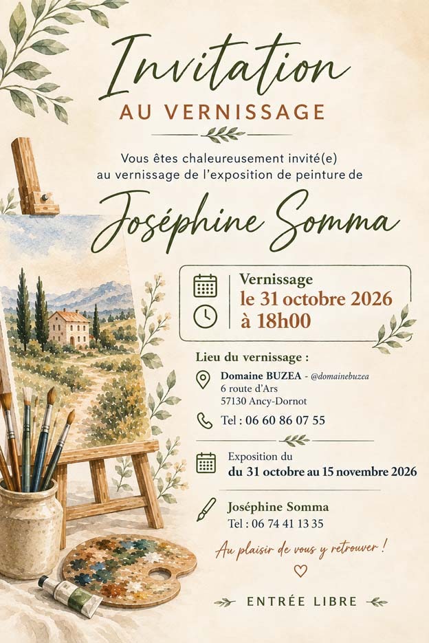 invitation libre au vernissage